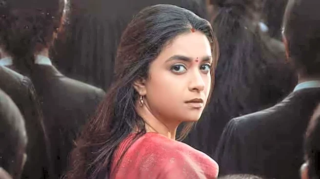 'Sathyavan Savithiri': Second look of Keerthy Suresh's courtroom drama out