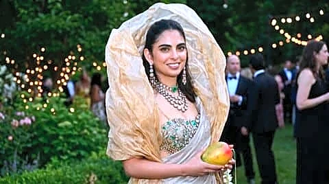 Ambani wears Gupta and Swadesh saree at 2026 Met Gala