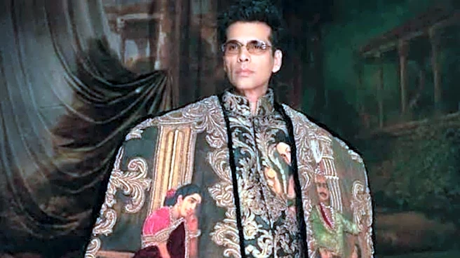 Karan Johar salutes Ravi Varma in majestic Met Gala debut