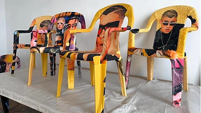 Bad Bunny plastic chairs become art in Chicago museum