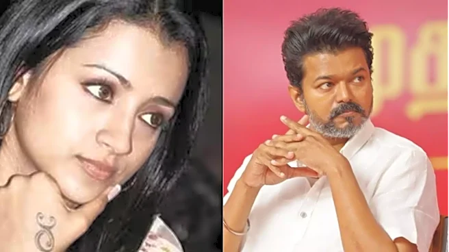 Trisha's tattoo at Vijay's oath ceremony sparks speculation