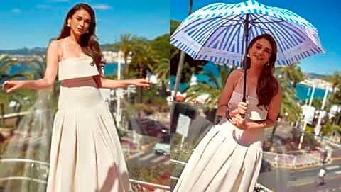 Hydari brings elegance in cream Club L dress at Cannes