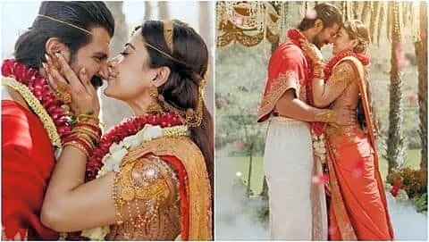 Mandanna and Deverakonda marry in Udaipur, honour Telugu Kodava traditions