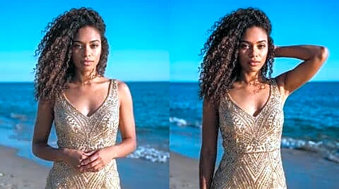 Fernandez turns heads at 3rd Cannes wearing a Mishra gown
