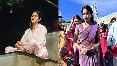 Kapoor climbs Alipiri footpath and offers prayers before 'Peddi' release