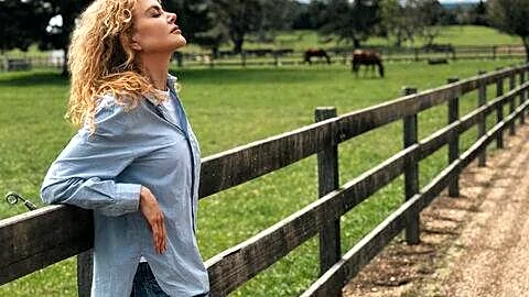 Kidman shares natural curls, posts 'Weekend vibes' from horse farm
