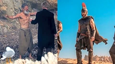 Damon debuts gray beard and chiseled physique in 'The Odyssey'