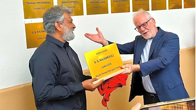 SS Rajamouli honored with a plaque at France's Institut Lumiere