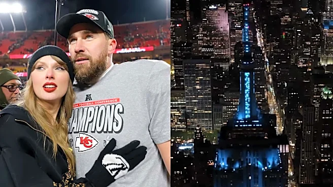 'Her something blue': Empire State Building celebrates Taylor-Travis wedding