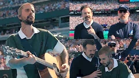 Sudeikis, Hunt 'Ted Lasso' cameo surprises World Cup final halftime