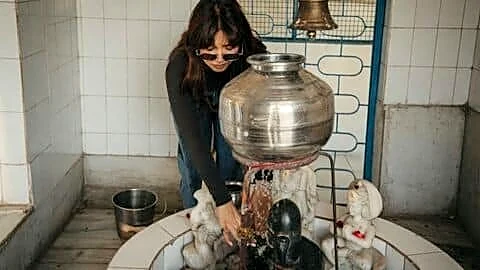 Pednekar's Shiv temple visit during Sawan sparks online debate