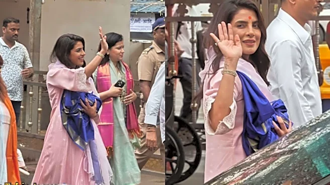 Priyanka Chopra Jonas visits Siddhivinayak Temple amid 'Varanasi' shoot