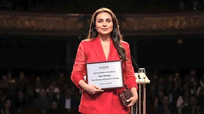 Rani Mukerji honored at IFFM; reflects on career, global impact