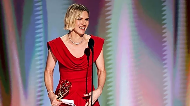 Rhea Seehorn wins 1st Emmy for 'Pluribus'