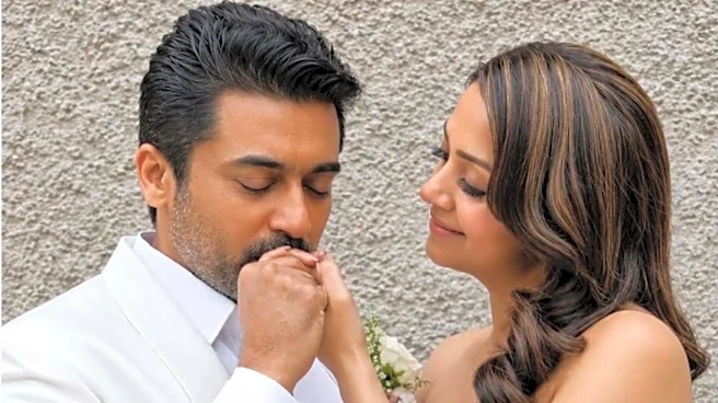 Suriya-Jyotika renew wedding vows: Exploring the couple's dreamy love story