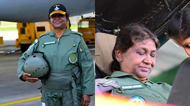 President Droupadi Murmu flies sortie in Rafale jet