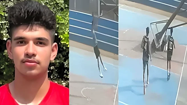 On camera: Basketball player dies as pole drops on chest