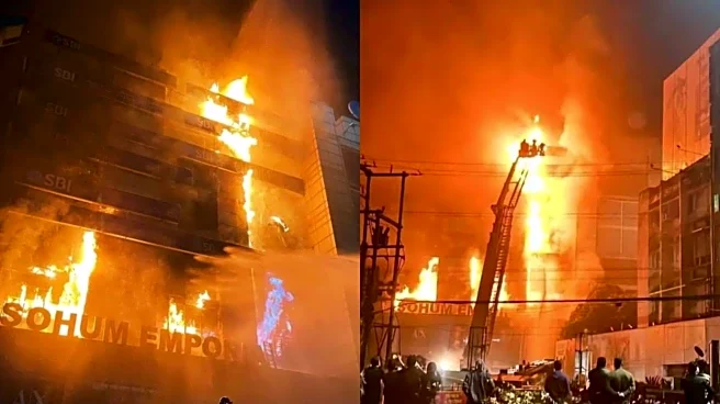 Massive fire at Guwahati commercial complex still burning after 33hrs
