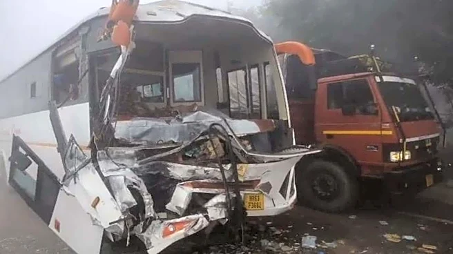 Multiple buses collide on Haryana highway, several injured