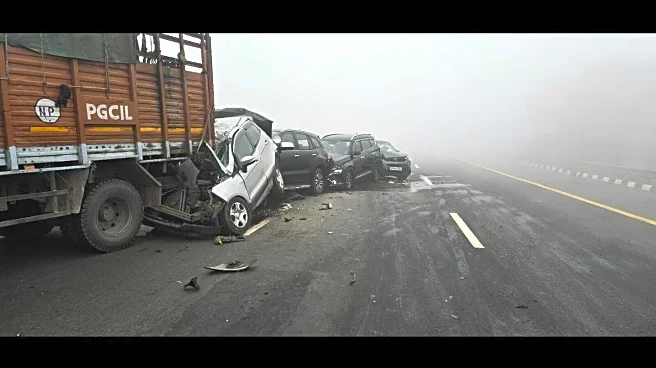 Buses, cars crash amid fog on Delhi-Agra Expressway; 4 killed