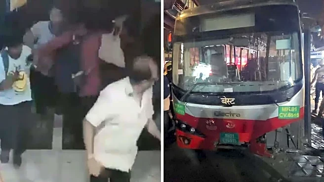 Mumbai: CCTV captures panic as BEST bus runs over pedestrians