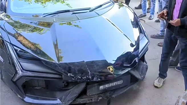 Bodyguards rushed to tycoon's son after Lamborghini crash