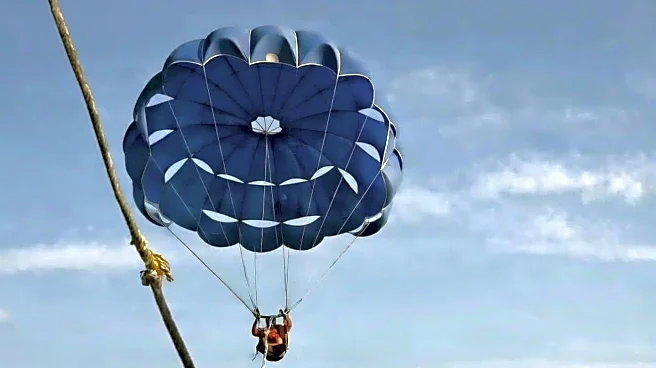 Video: Tourist falls into sea after parasailing cable snaps