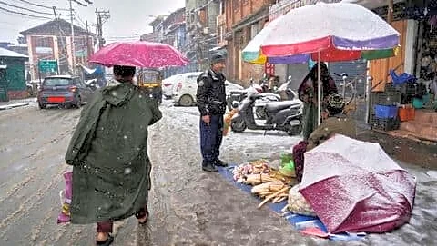 Western disturbance brings rain wind snow to Jammu and Kashmir