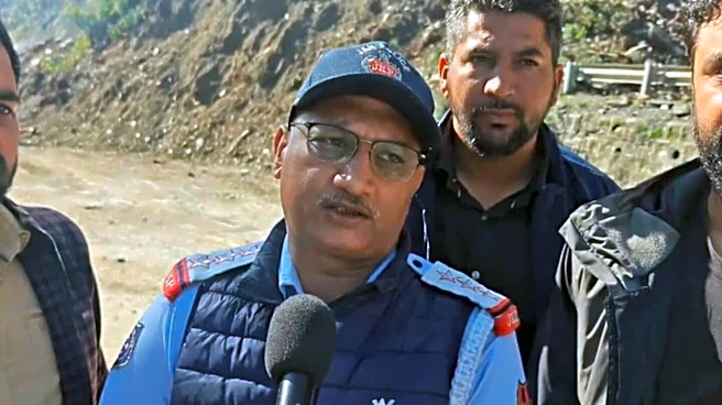 Traffic suspended on Jammu-Srinagar highway after heavy landslide in Ramban