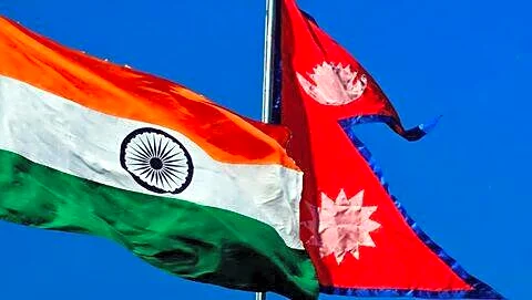 Nepal's Shishir Khanal meets Indian Ambassador Naveen Srivastava on Monday