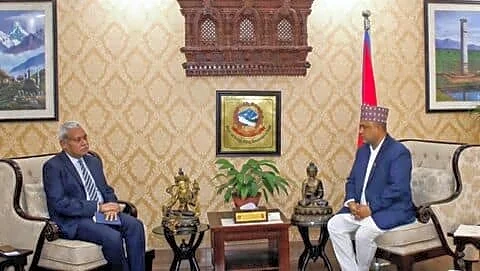 Naveen Srivastava meets Shishir Khanal to strengthen bilateral ties