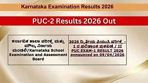 Karnataka 2nd PUC results 2026 announced, students can check online