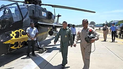 Army Chief Upendra Dwivedi flies LCH Prachand at HAL Bengaluru