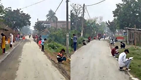 Viral X clip shows Siwan roadside exams in low-literacy Bihar