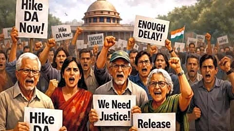 CCGEW-linked central employees protest April 16 over DA delay