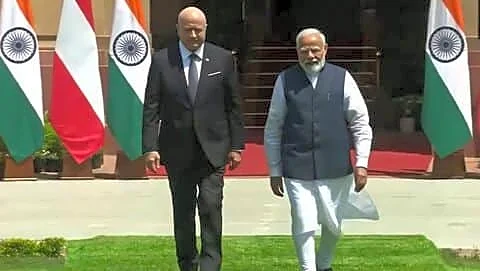 Christian Stocker visits India, meets PM Modi over Iran Ukraine
