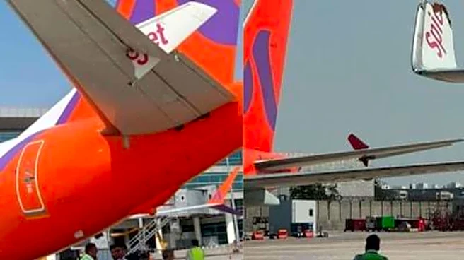 SpiceJet plane hits Akasa aircraft while taxiing at Delhi airport