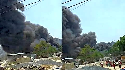 Fire in Kanawani slum in Ghaziabad destroys around 150 homes