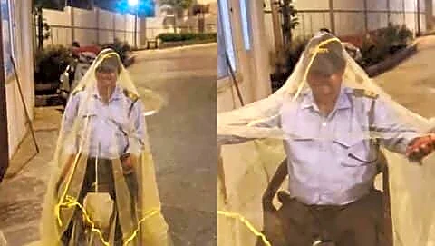 Hyderabad video of guard under mosquito net sparks debate