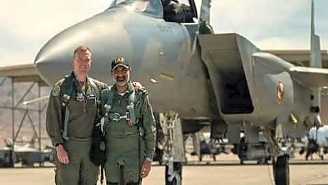 IAF Chief Amar Preet Singh flies F-15EX at Nellis AFB