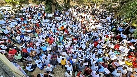 Maharashtra public employees 1.7 million begin indefinite strike over pensions