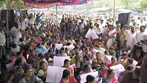 TGRTC employees launch indefinite strike, disrupting Telangana bus services