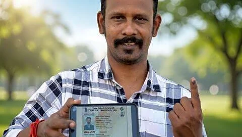 R Gokuleswaran votes for 1st time in Tamil Nadu polls