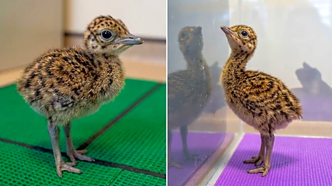 Critically endangered Bustard chick, guarded by 50 officials, feared eaten