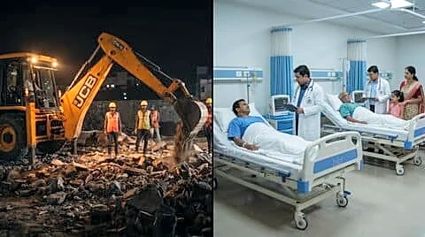 Wall collapse near Bowring and Lady Curzon Hospital kills 7