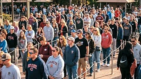 Annual local celebration draws huge crowds despite sudden weather scare