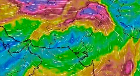 Anticyclone to drive 45°C heat wave May 10-13 northwest India