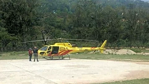 Helicopters make emergency landings in Rudraprayag due to fog
