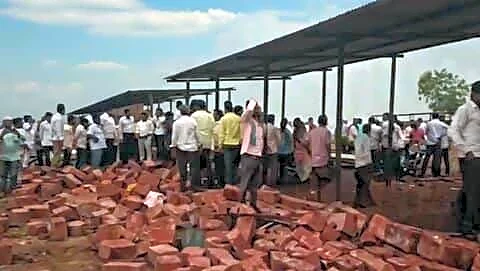 Sangli temple storm leads under-construction wall collapse, kills 6 devotees