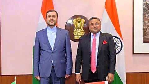 India and Iran meet in New Delhi before BRICS summit
